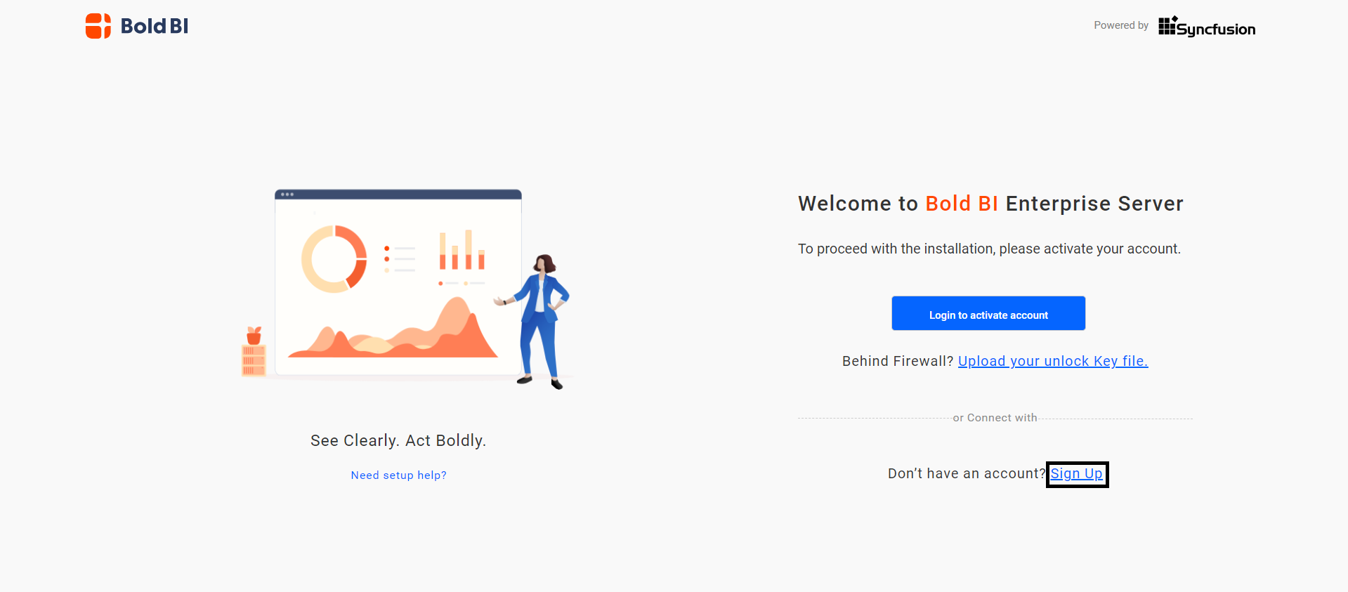 Activate the account with No Trail option