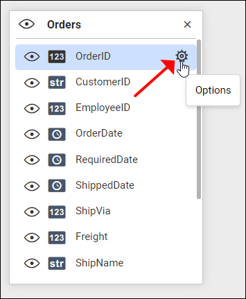 icon for column settings