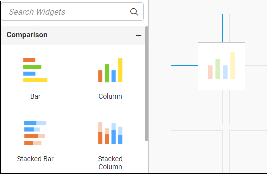 types of comparison widgets