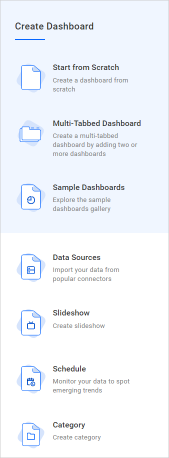 Ways of Creating Dashboards