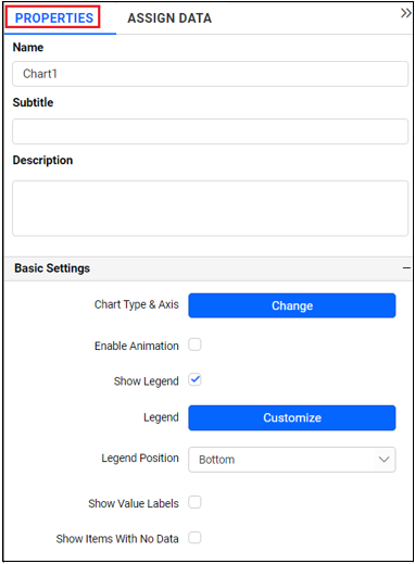 properties pane in design tab