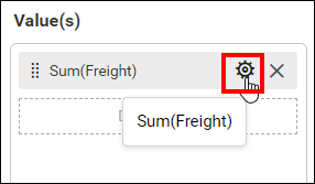 icon for displaying available settings