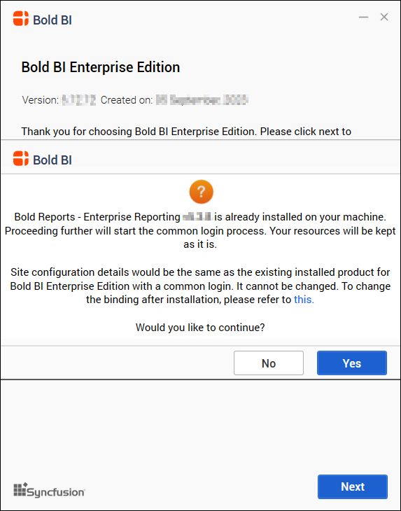 Bold ID prompt