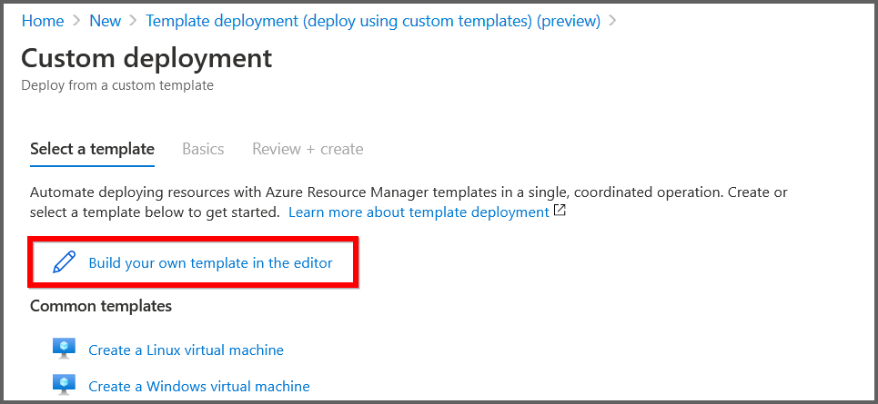 Choose own template editor