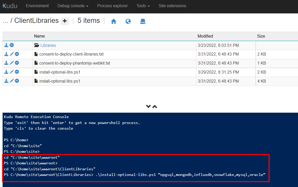 client-lib-install-command