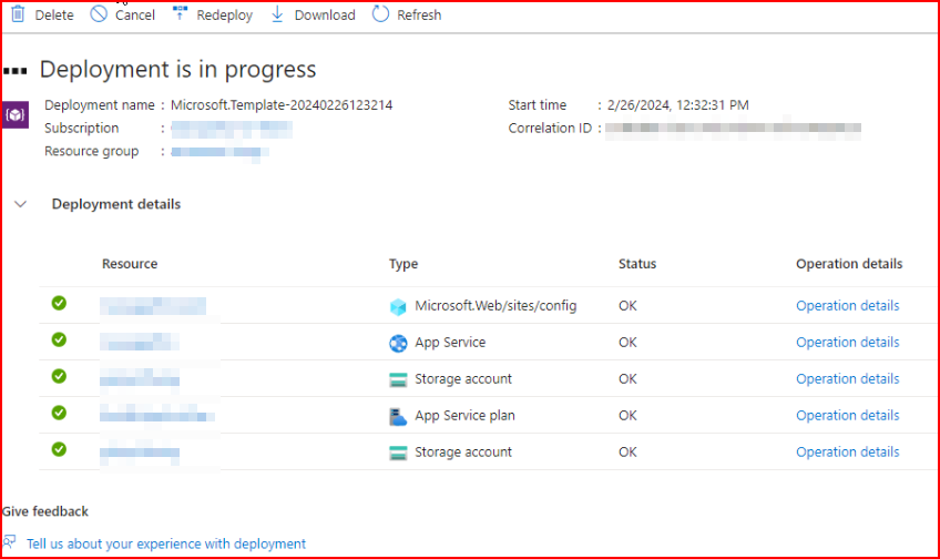 Deployment status check