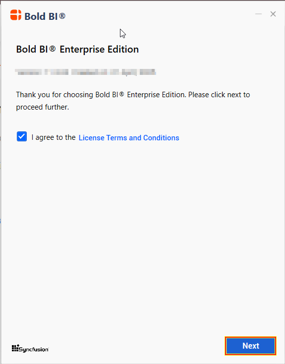 installation with registered e-mail