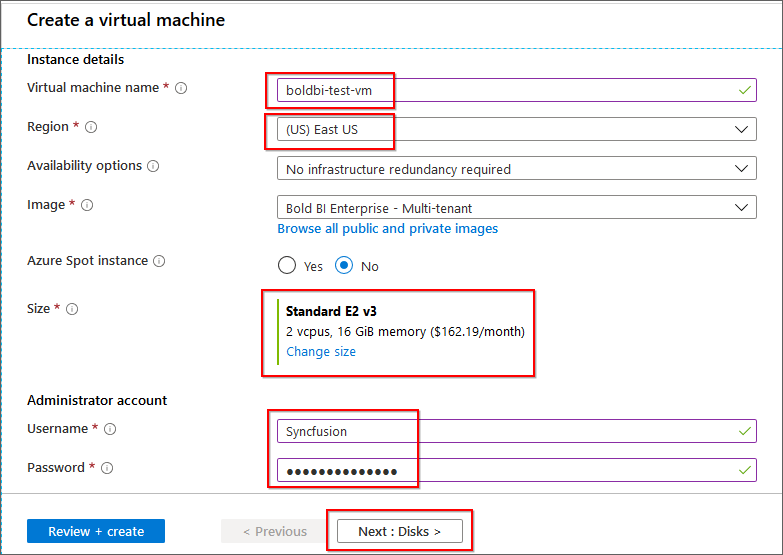 Basic VM information