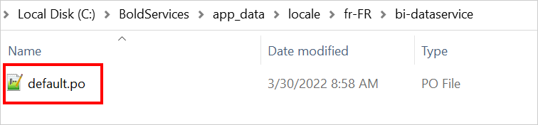 default localization file for bi-dataservice
