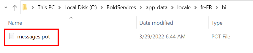 default localization file