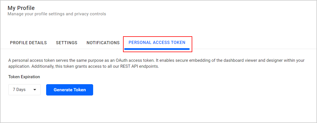 Personal Access Token