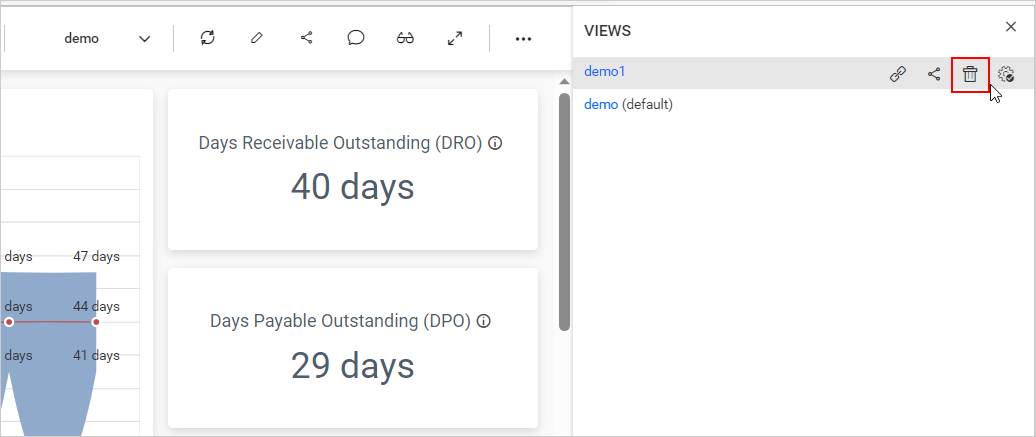 Delete Dashboard View