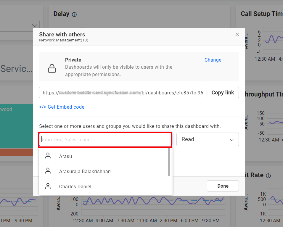 Share View Dashboard