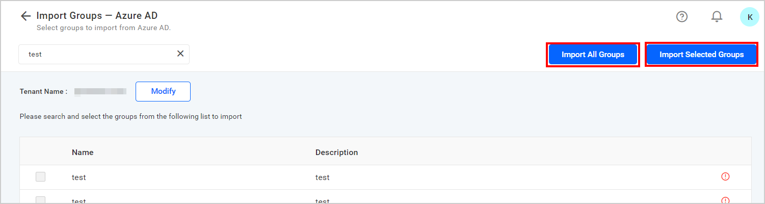 Import Groups from Azure Active Directory