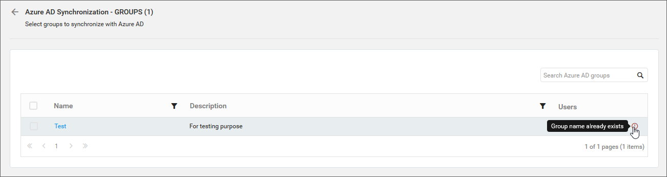 Display Duplicated groups