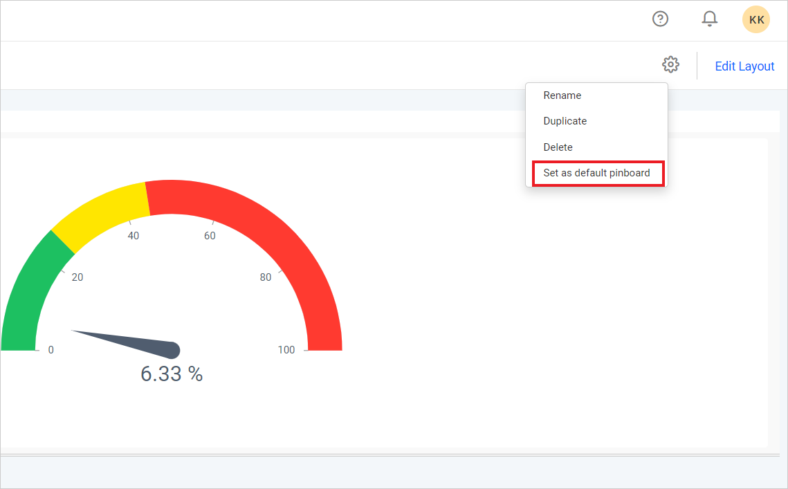 Default Pinboard Option