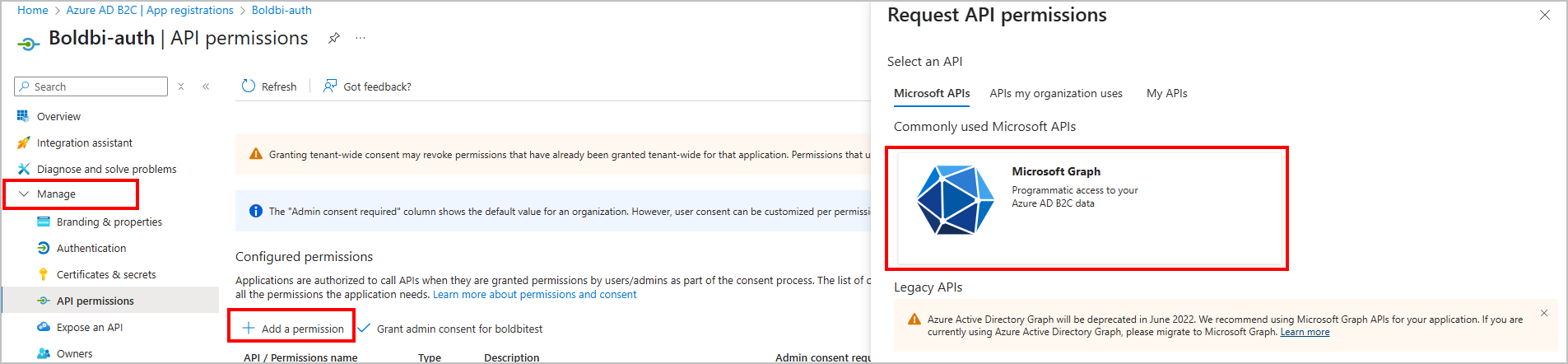 Azure B2C microsoft group