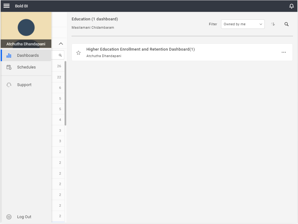 Server tablet view landscape
