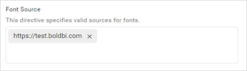 Content Security Policy settings for font