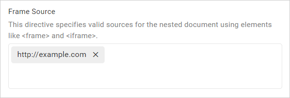 Content Security Policy settings for connect