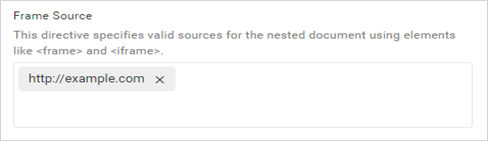 Content Security Policy settings for connect