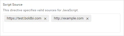 Content Security Policy settings for script