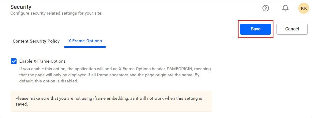 Content Security Policy settings for font