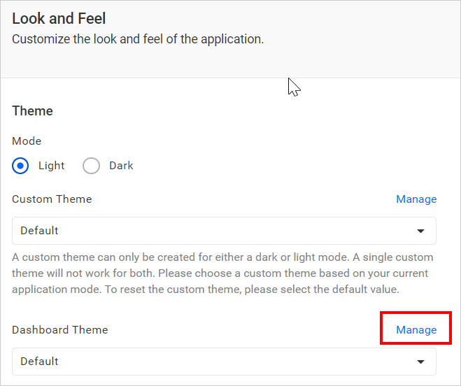 Manage-option-dashboard