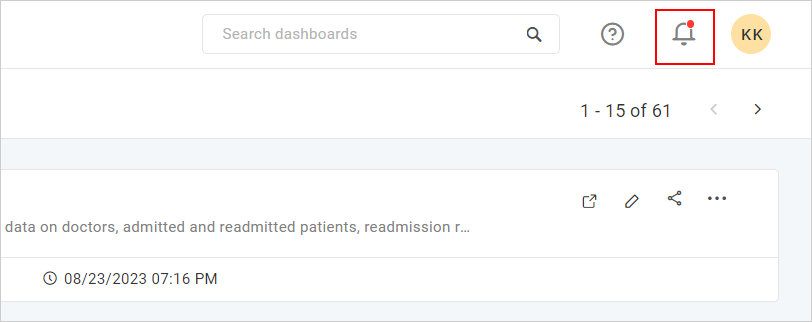 Notifications section