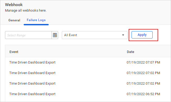 Webhook Failure Logs Apply