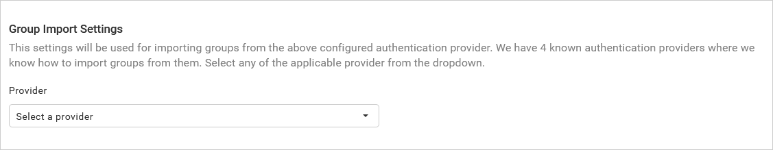OpenId Group setting