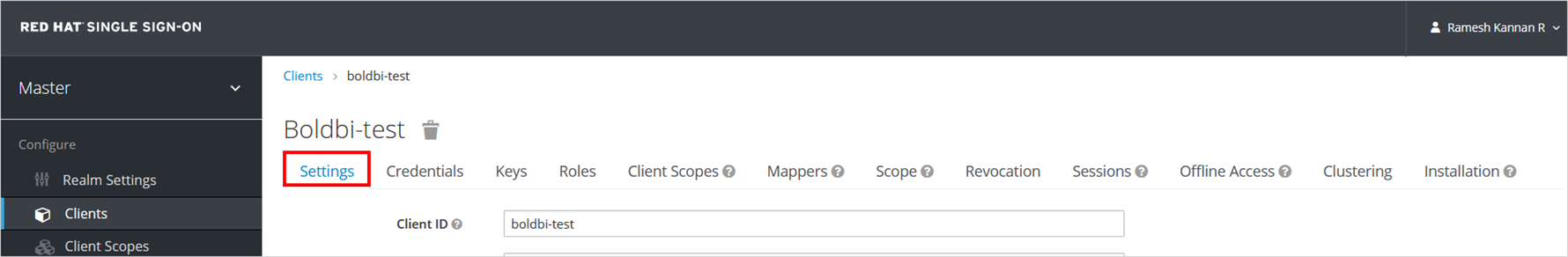 RedHat Settings Option