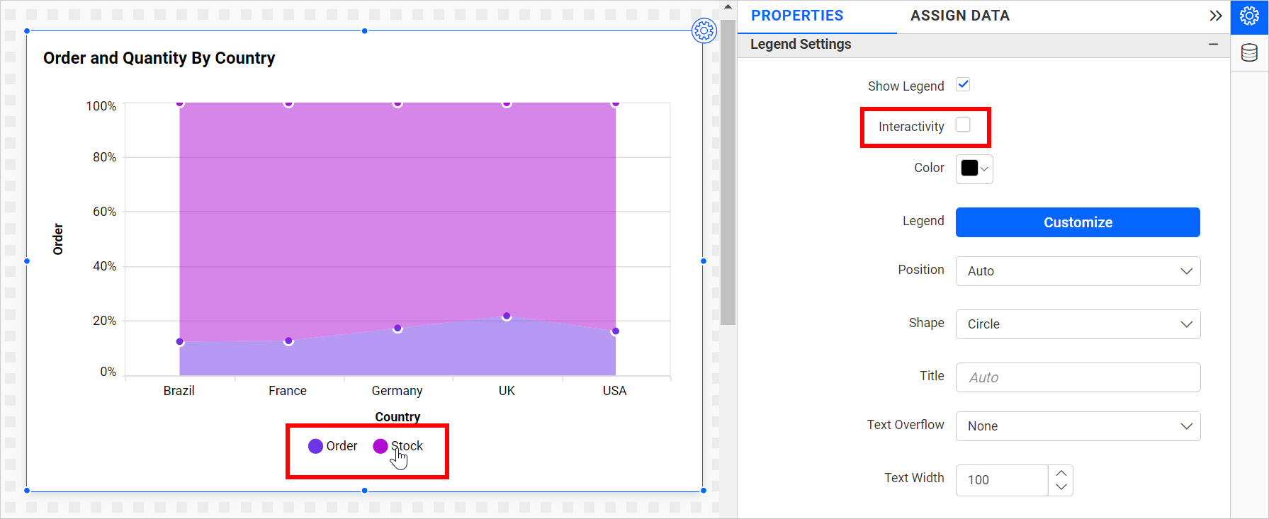 Legend Interactivity Disable
