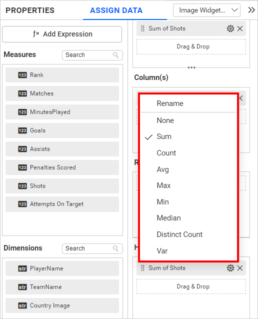 Configured with  measure series