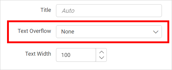 Legend Overflow None Option in chart