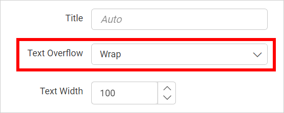 Legend Overflow Wrap Option in chart