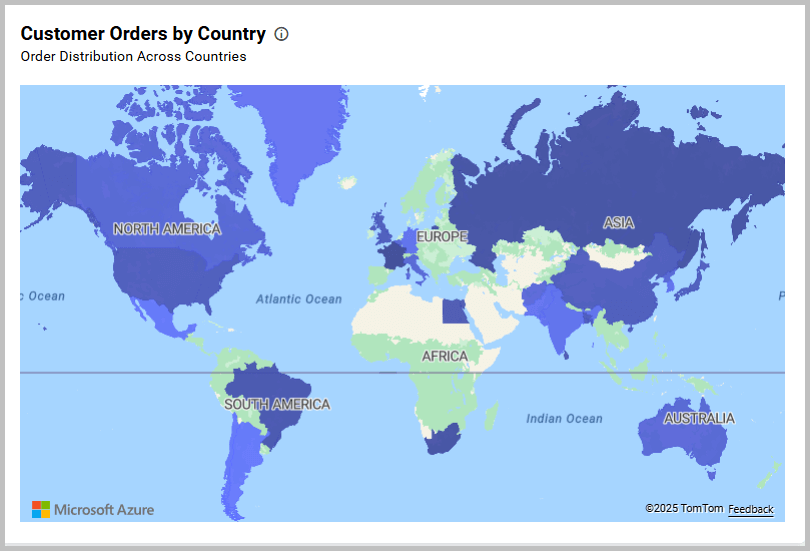 Choropleth type azure map