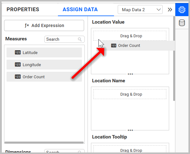 Bind columns for LocationValue