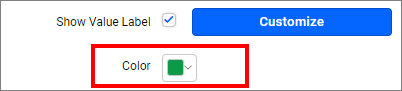 Value label Color Option