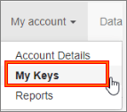 Bing Maps My Keys