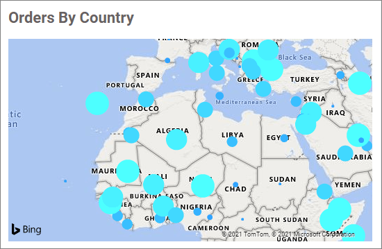 Bubble type bing map