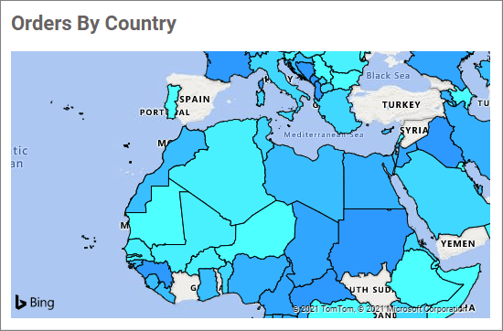 Choropleth type bing map