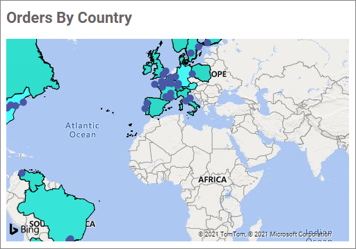 Configured Bing maps