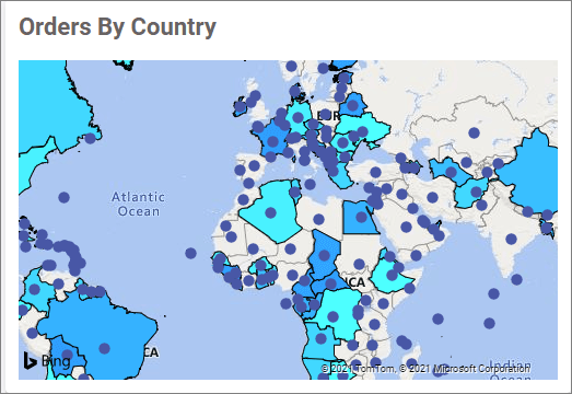 Configured Bing maps
