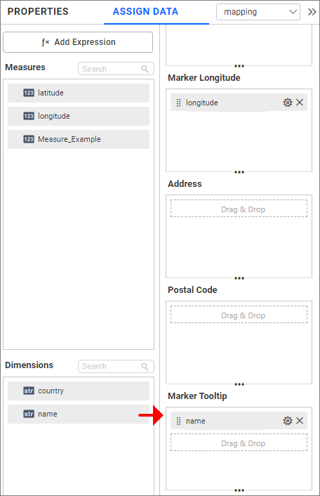 Marker Tooltip fields