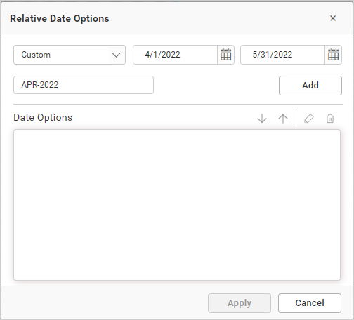 setting range for custom option