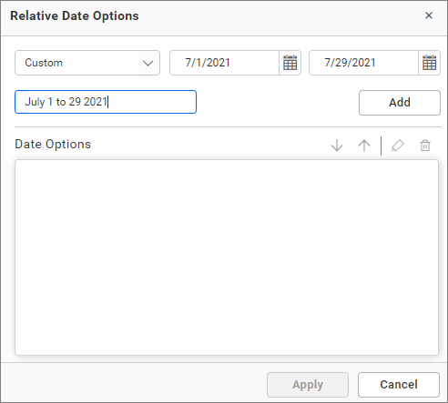 setting range for custom option