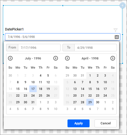 disabling date range limit