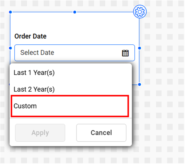 custom date