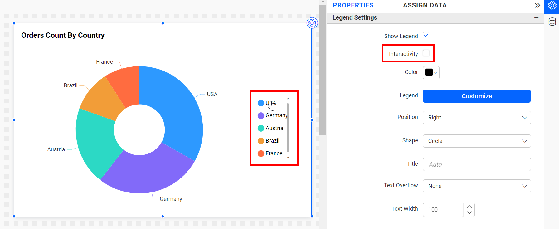 Legend Interactivity Disable